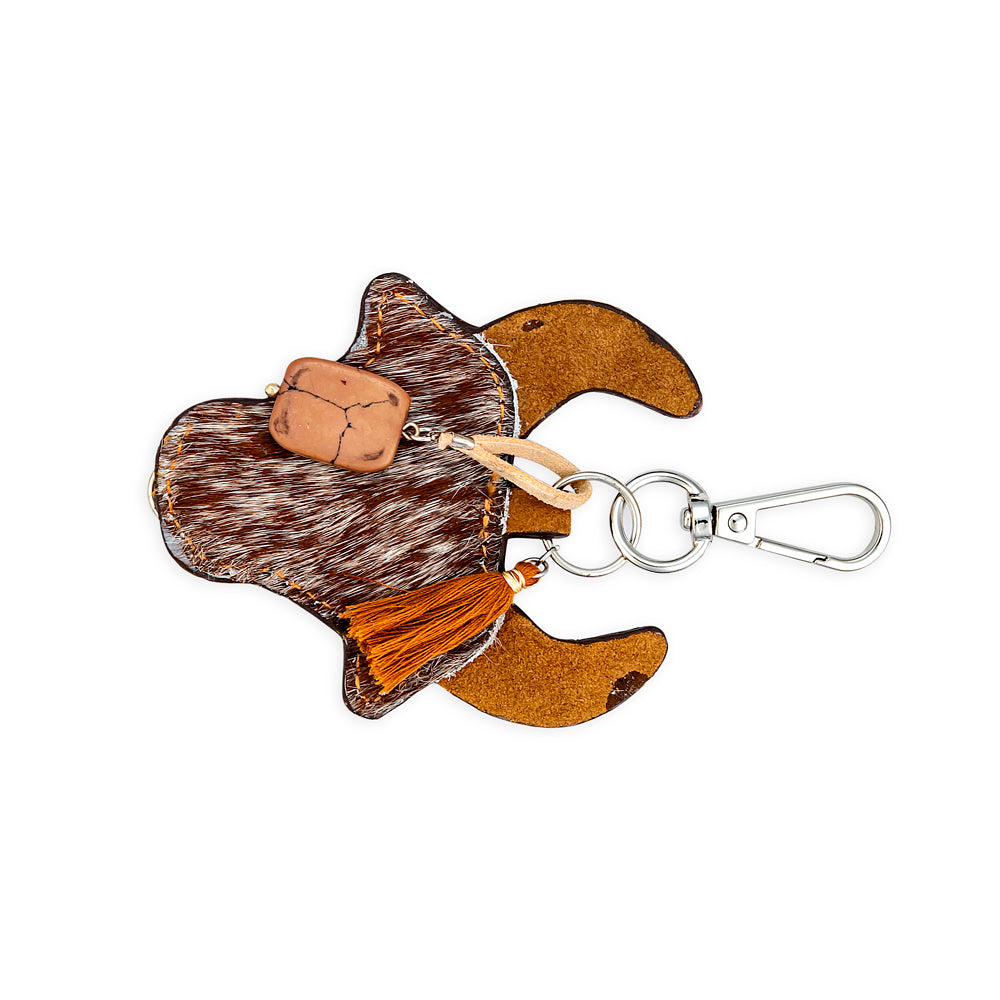 Moosehead Point Bag Charm In Brown - Myra USA