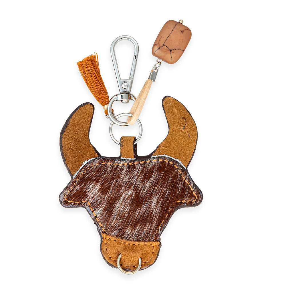 Moosehead Point Bag Charm In Brown - Myra USA