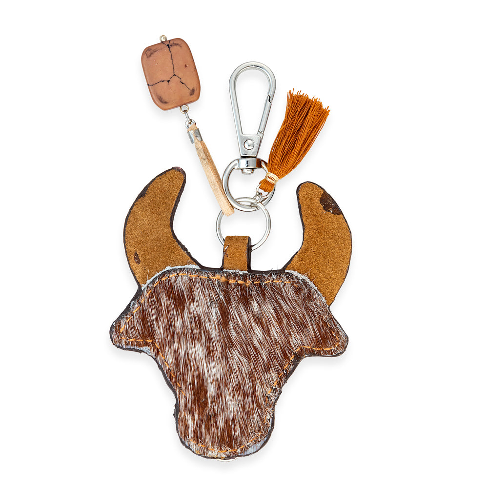 Moosehead Point Bag Charm In Brown - Myra USA