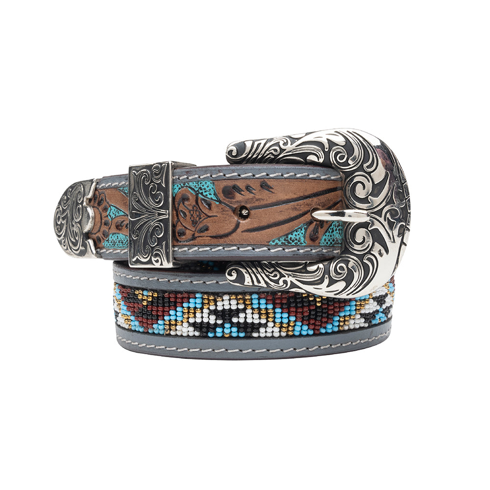 Sunrise Over Sanora Hand-tooled Women's Belt - Myra USA