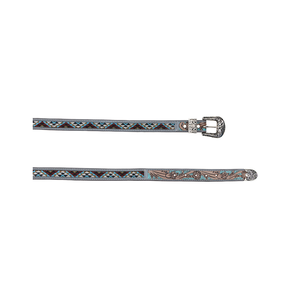 Sunrise Over Sanora Hand-tooled Women's Belt - Myra USA