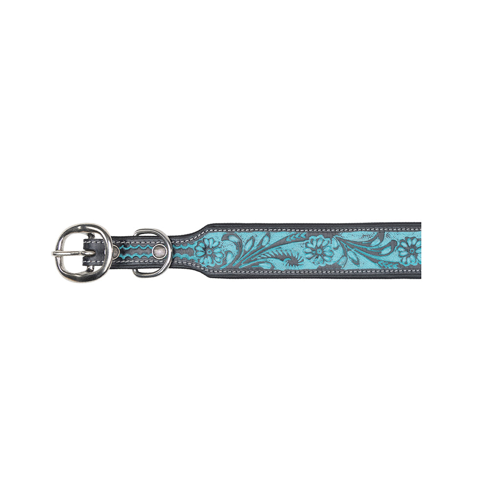 Durango Daisy Hand-tooled Dog Collar - Myra USA
