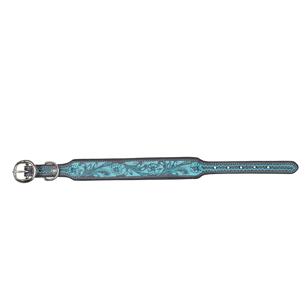 Durango Daisy Hand-tooled Dog Collar - Myra USA