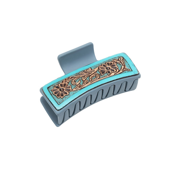 Turquoise Trails Hair Comb Clip - Myra USA