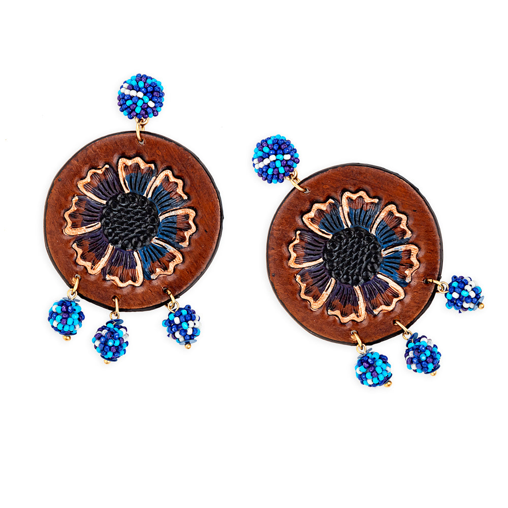 Blue Bonnet Earrings - Myra USA