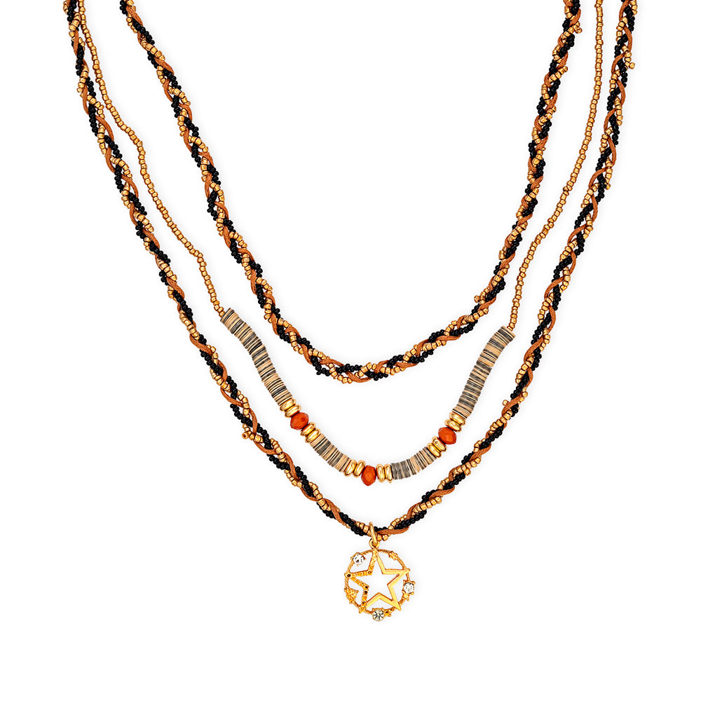 Selita Star Layered Necklace - Myra USA