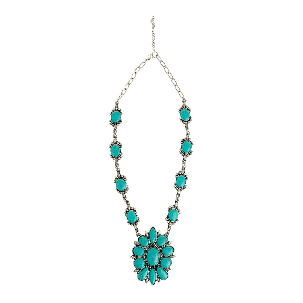 Tanana Trail Squash Blossom Necklace - Myra USA