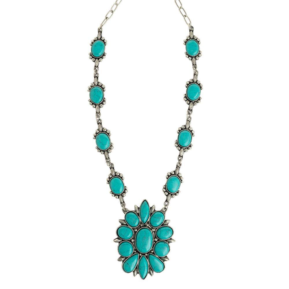 Tanana Trail Squash Blossom Necklace - Myra USA