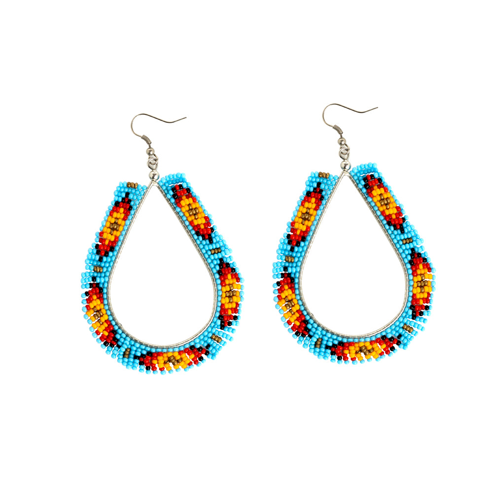 Where Water Runs Beaded Earrings - Myra USA