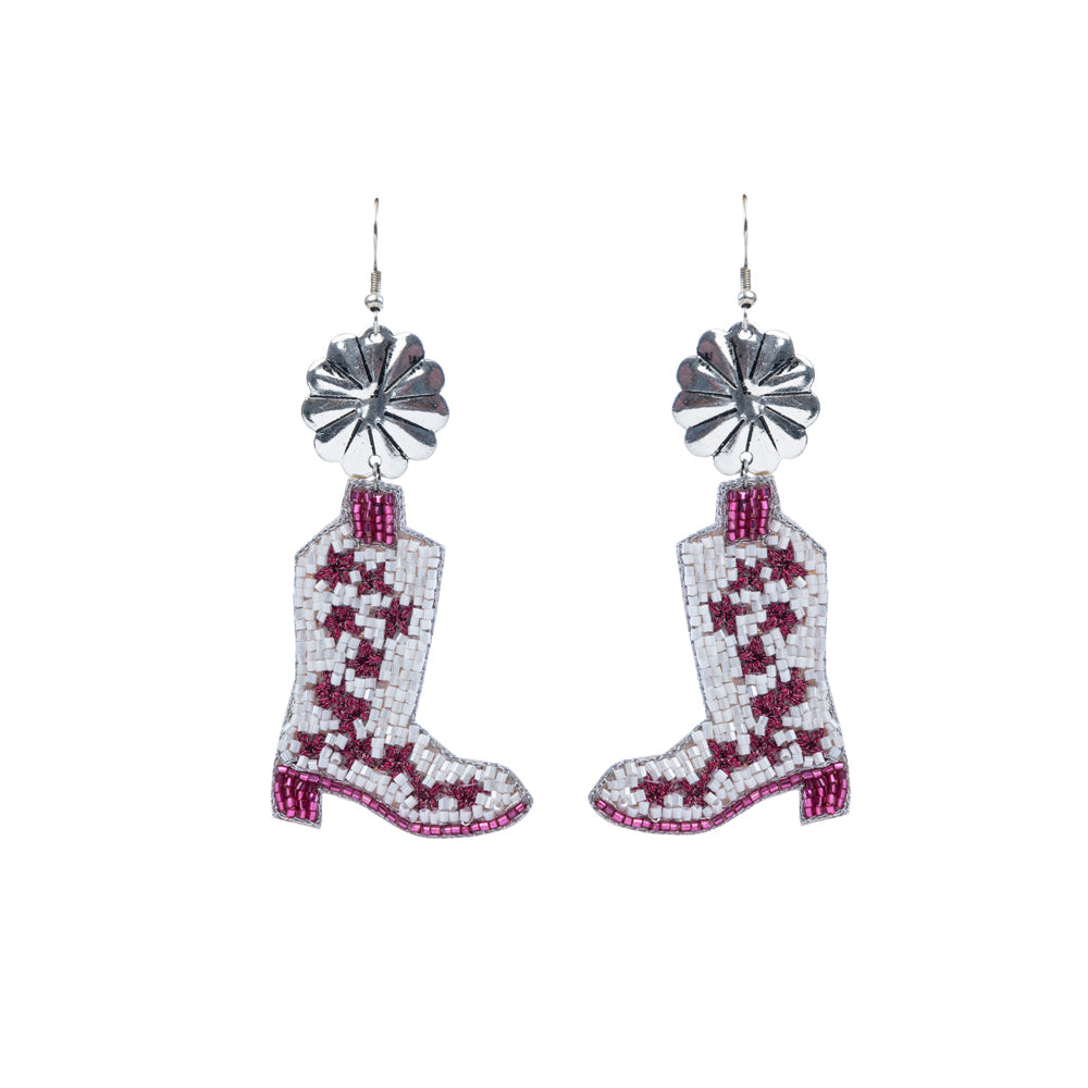 Windstar Beaded Boot Earrings - Myra USA