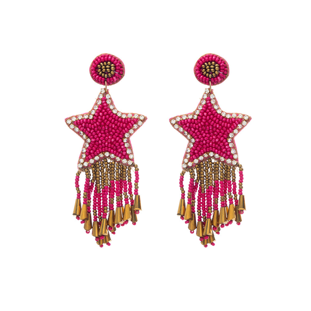 You Are My Star Beaded Earrings - Myra USA