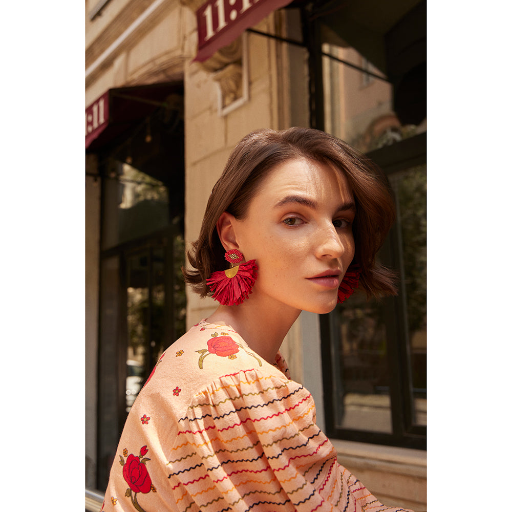 Dalila Scarlet Earrings - Myra USA