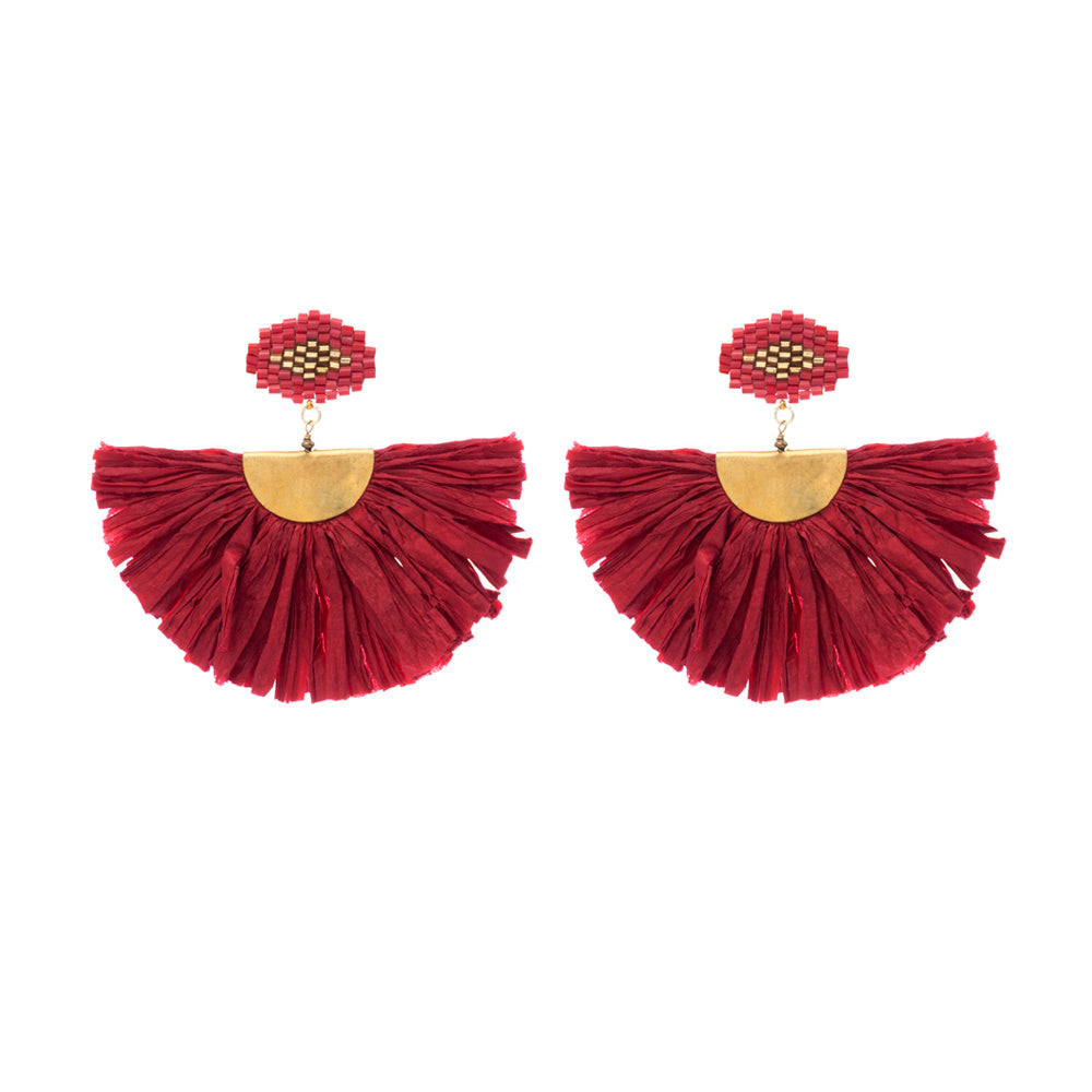 Dalila Scarlet Earrings - Myra USA