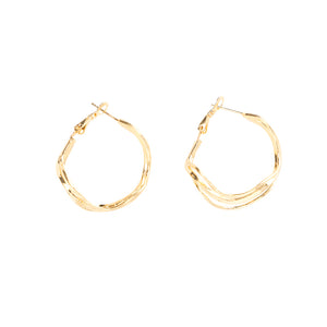 Golden Wave Earrings - Myra USA