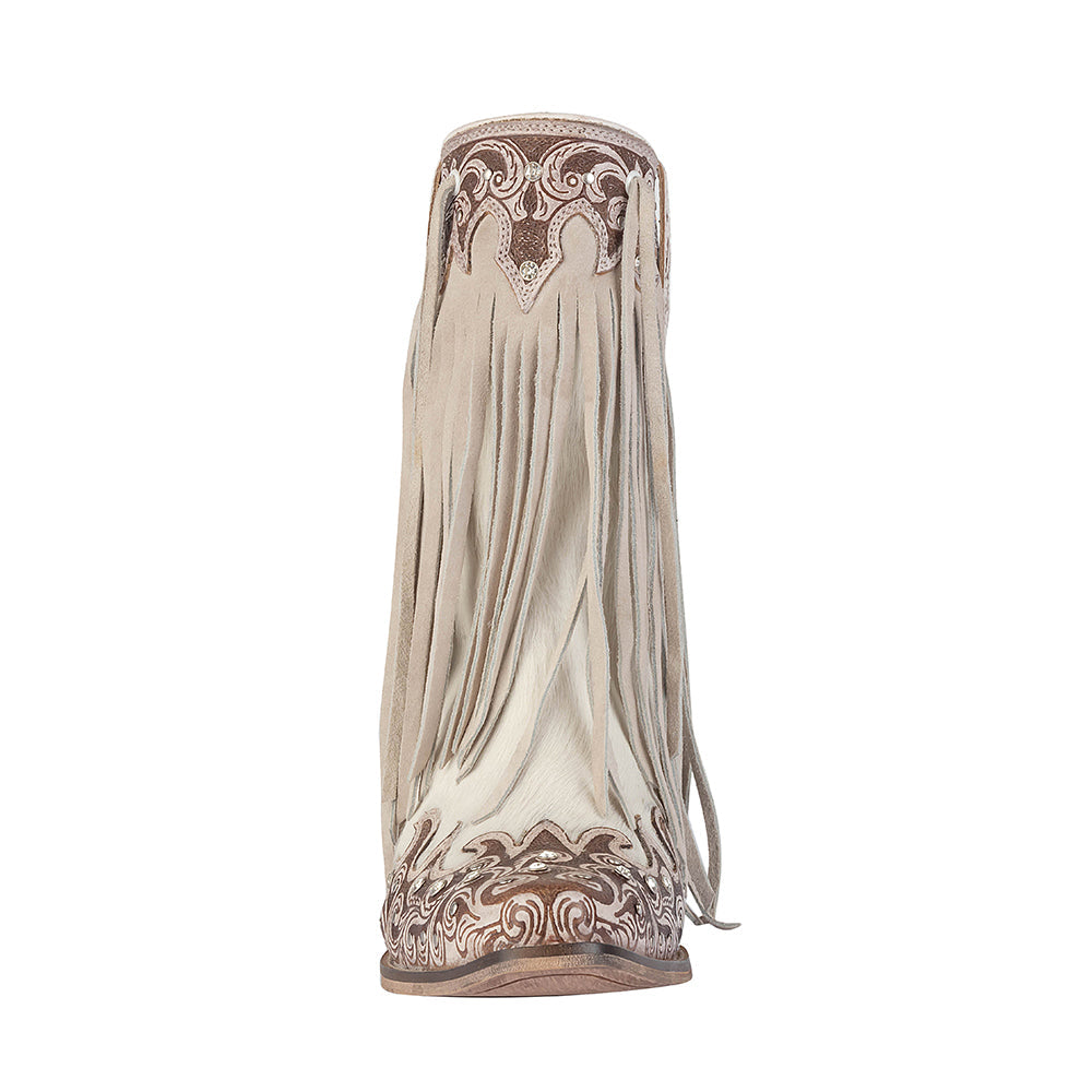 Hannah Canyon Fringed Hand-tooled Boots - Myra USA