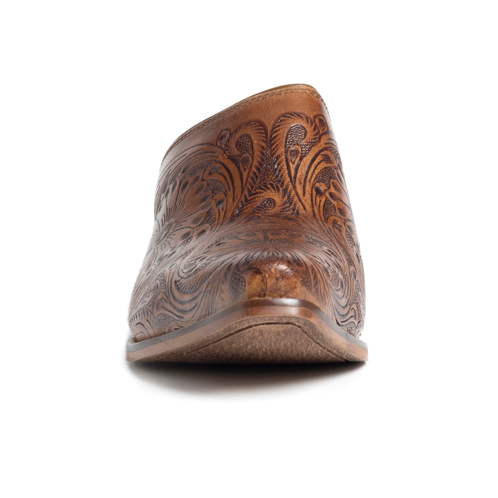 Valeria Hand-tooled Mules - Myra USA