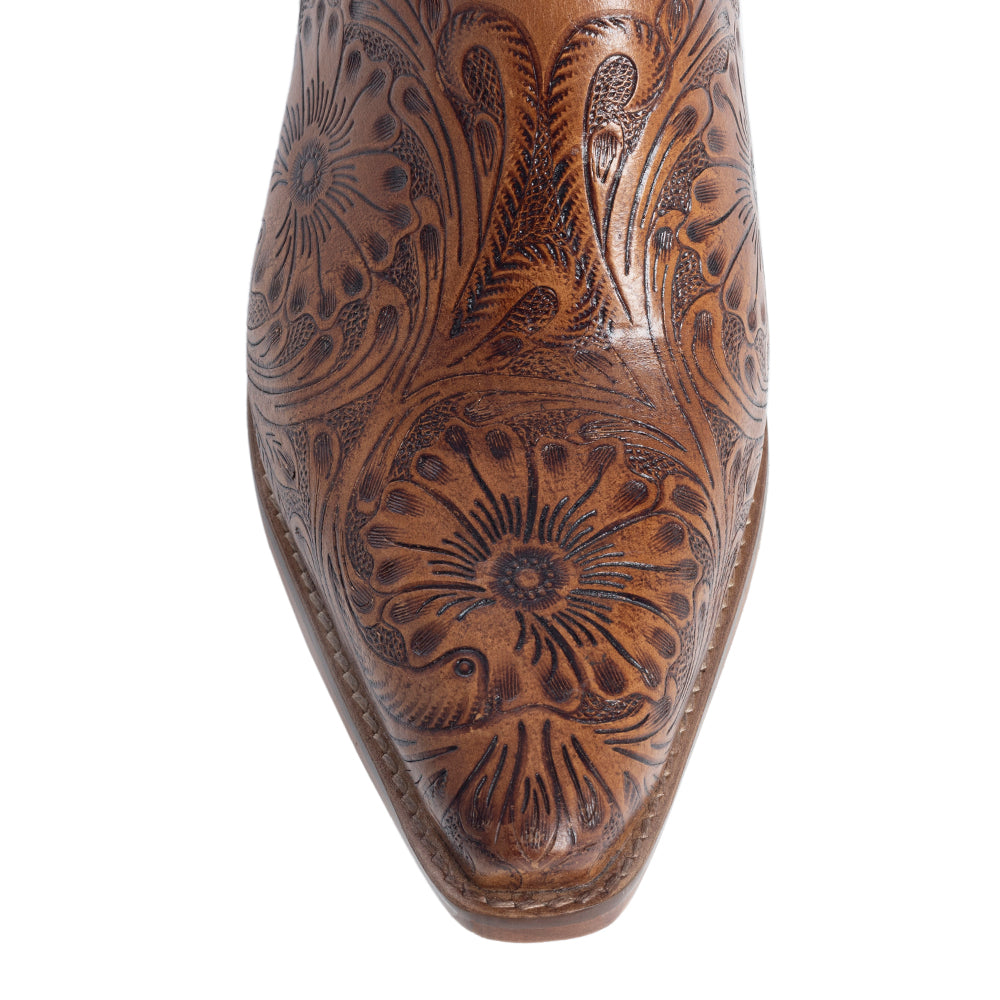 Valeria Hand-tooled Mules - Myra USA