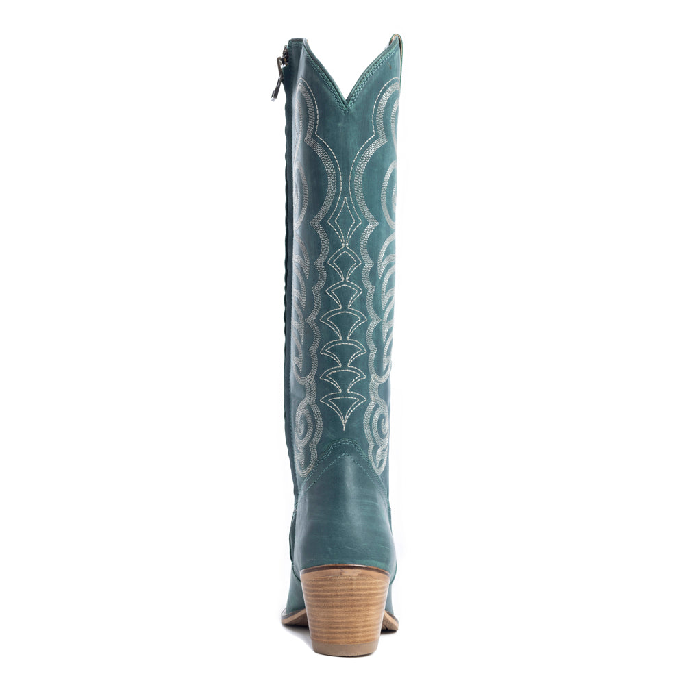 Nalejandra Boots in Deep Turquoise - Myra USA