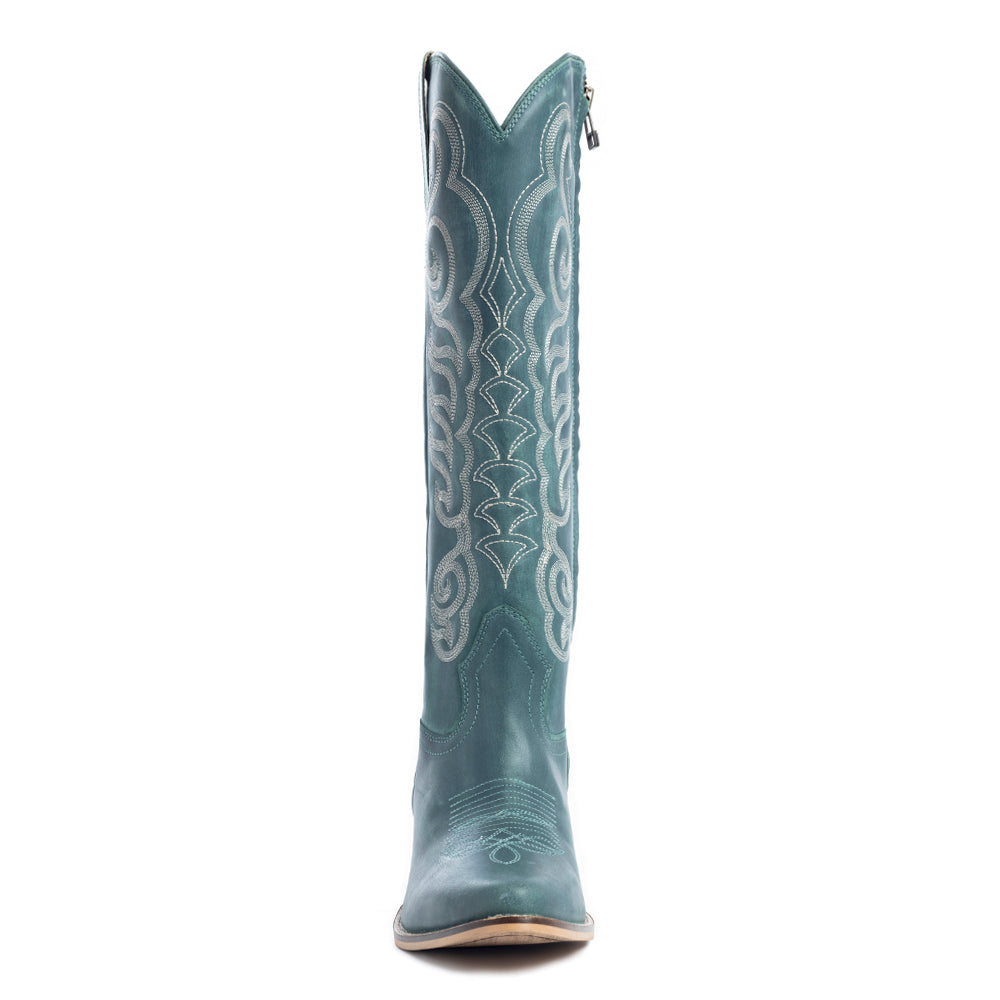 Nalejandra Boots in Deep Turquoise - Myra USA
