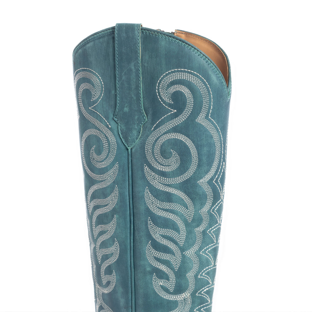 Nalejandra Boots in Deep Turquoise - Myra USA