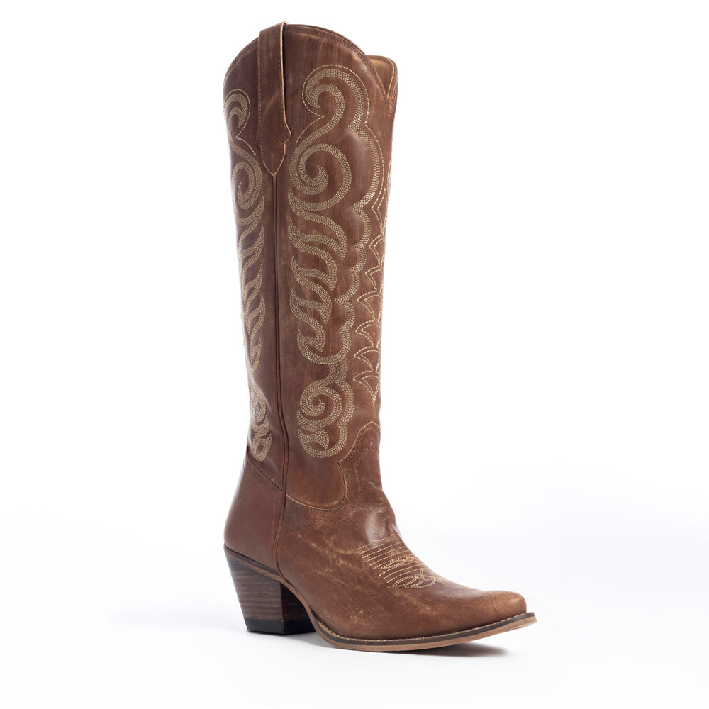 Nalejandra Boots in Chocolate Brown - Myra USA