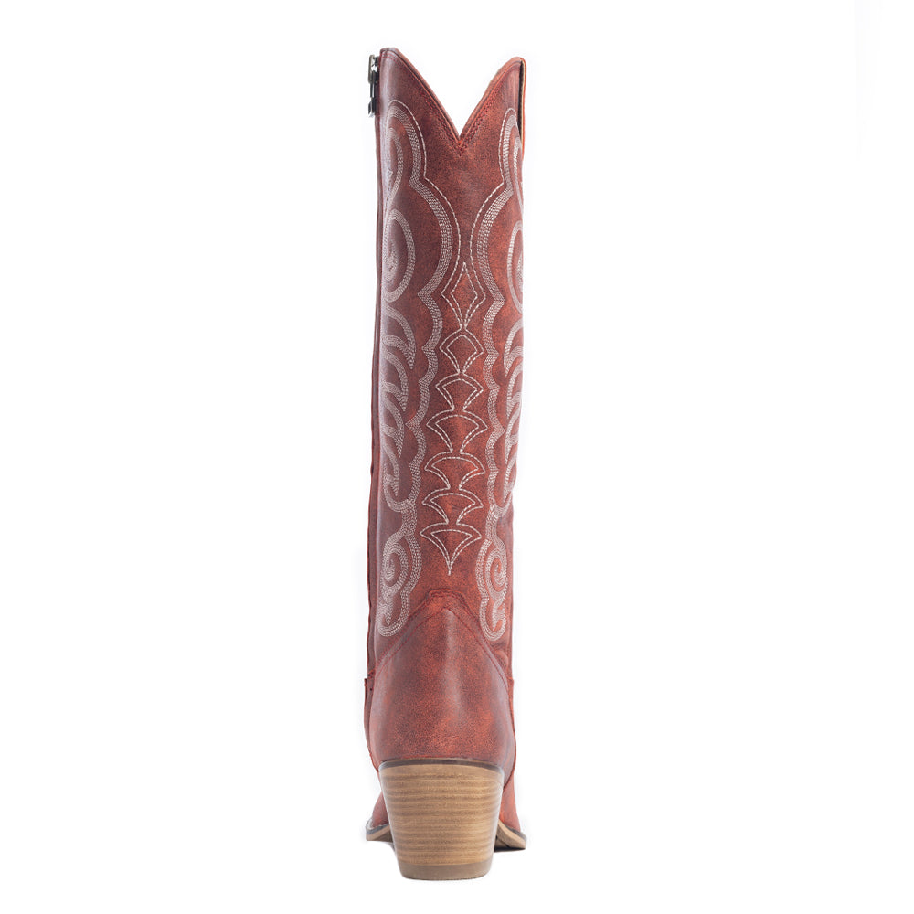 Nalejandra Boots in Cloud Red - Myra USA