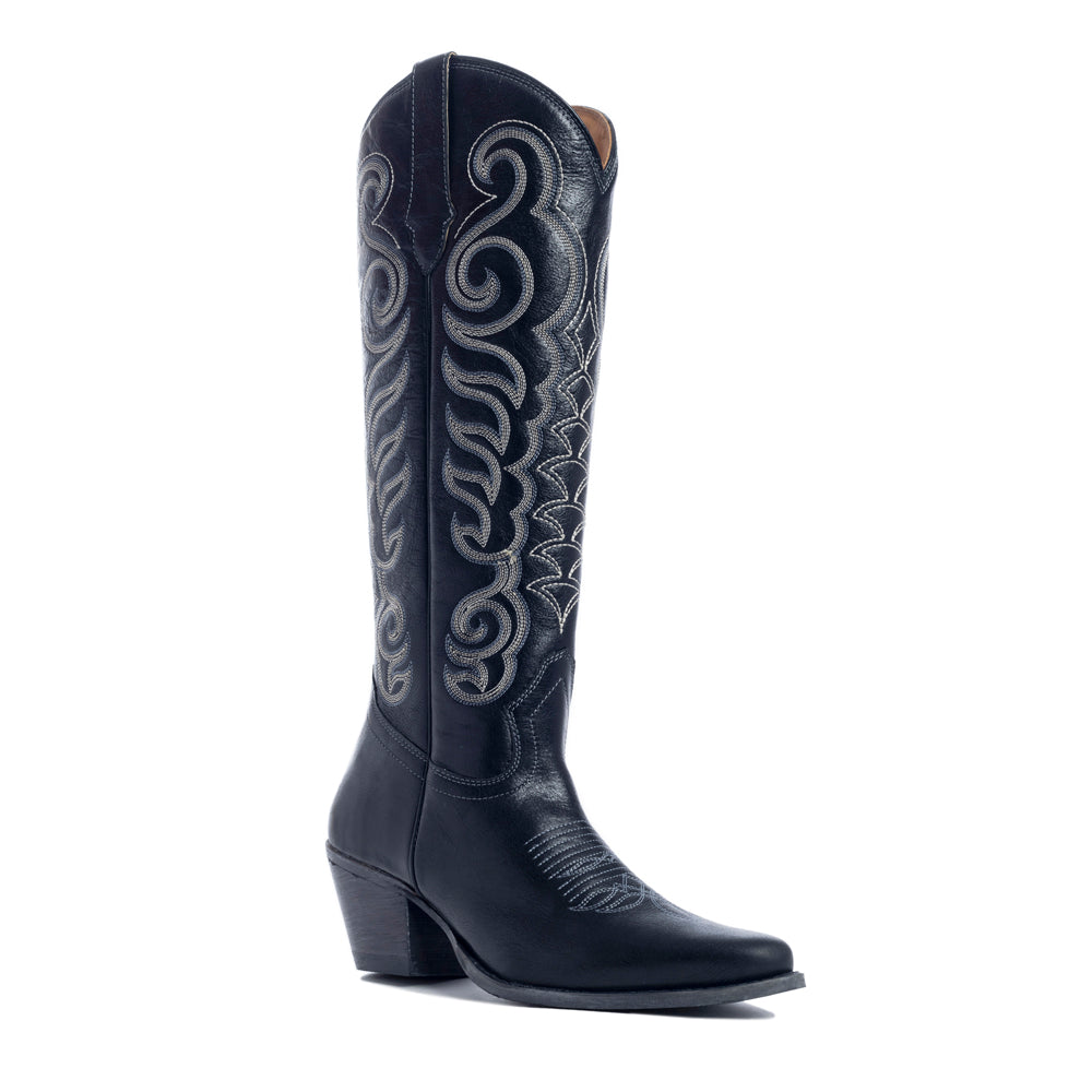 Nalejandra Boots in Ebony - Myra USA