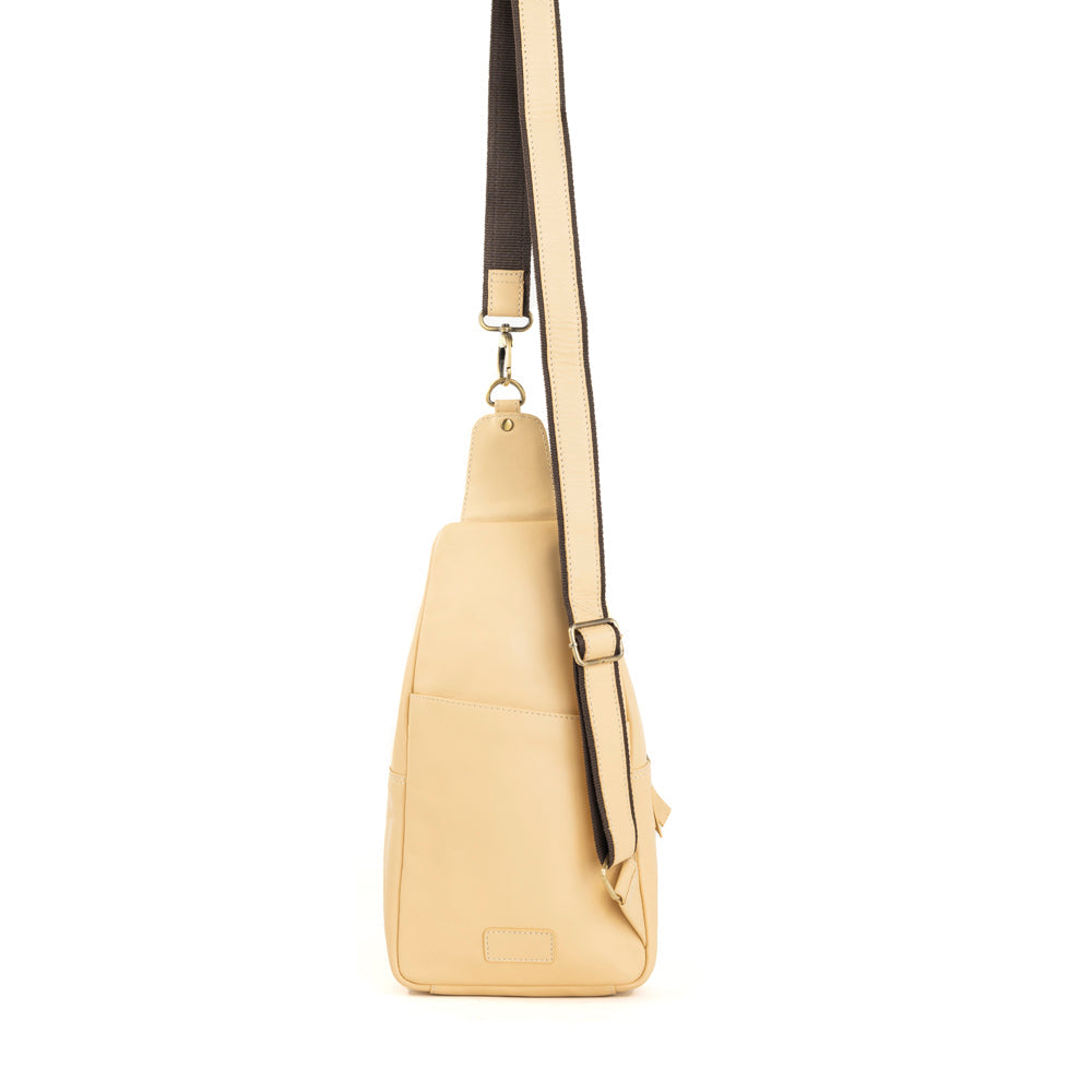 Glorietta Sling Bag In Light Camel - Myra USA