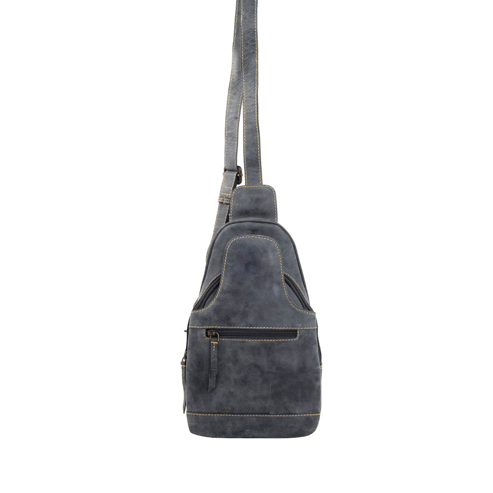 Western Fork Sling Bag In Coal - Myra USA