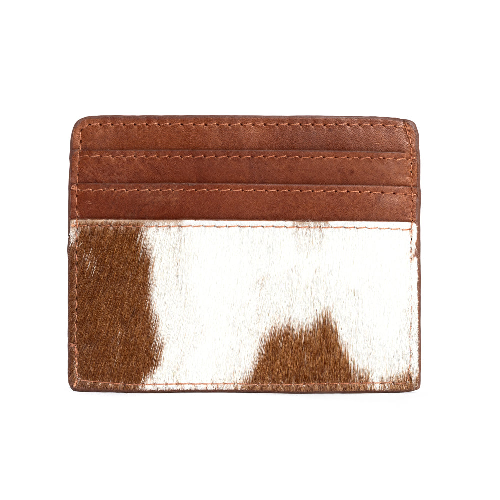 Drysonn Peak Credit Card Holder in Caramel - Myra USA