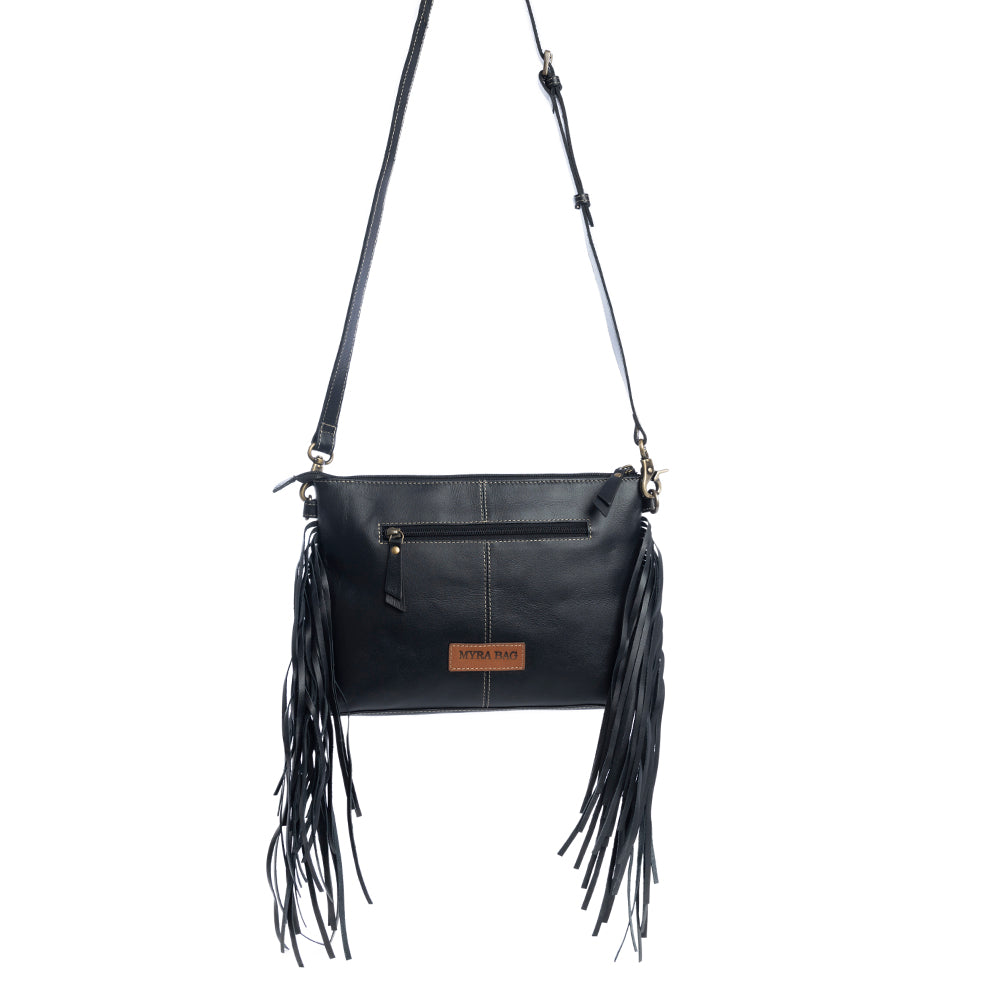 Chaparral Ridge Hand-Tooled Bag in coal - Myra USA