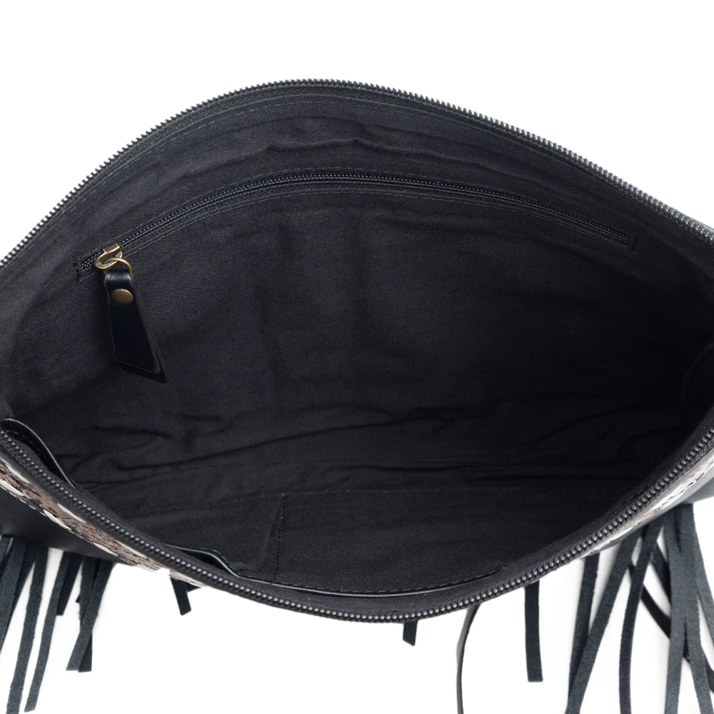 Chaparral Ridge Hand-Tooled Bag in coal - Myra USA