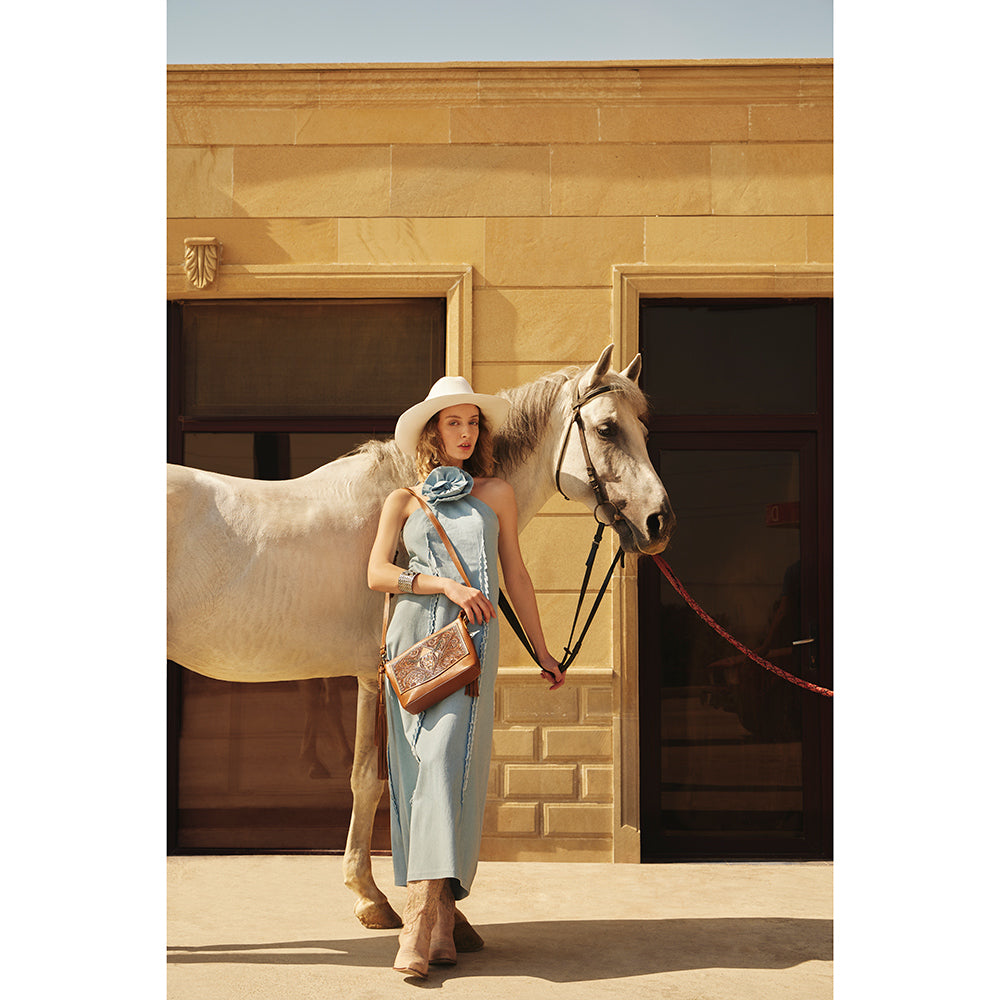 Tonopah Trail Hand-Tooled Bag - Myra USA