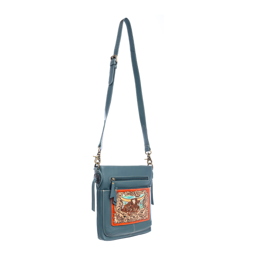 Stella Steer Hand-Tooled Bag - Myra USA
