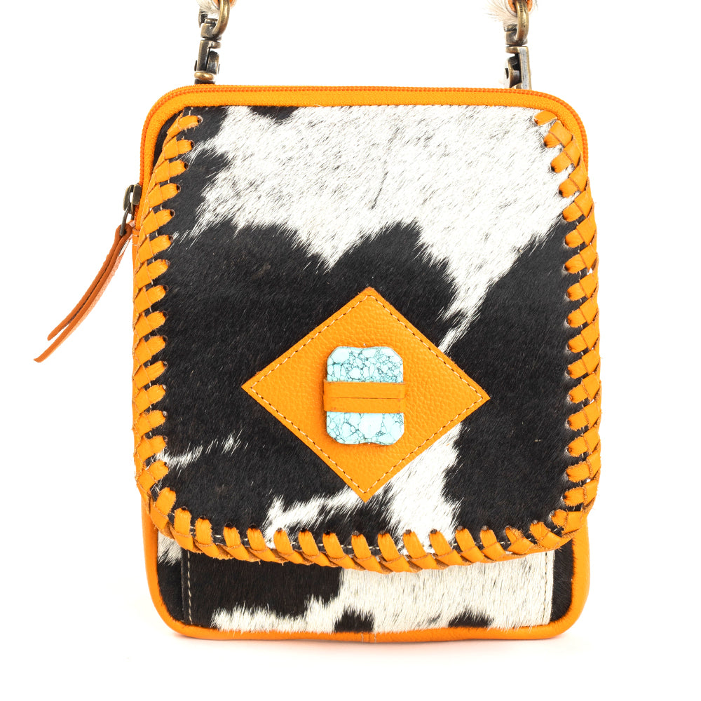 Yosidry Peak Leather & Hairon Bag - Myra USA