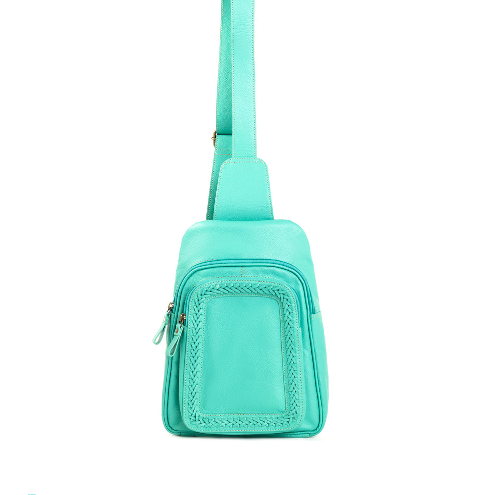 Willow Canyon Sling Bag In Turquoise - Myra USA