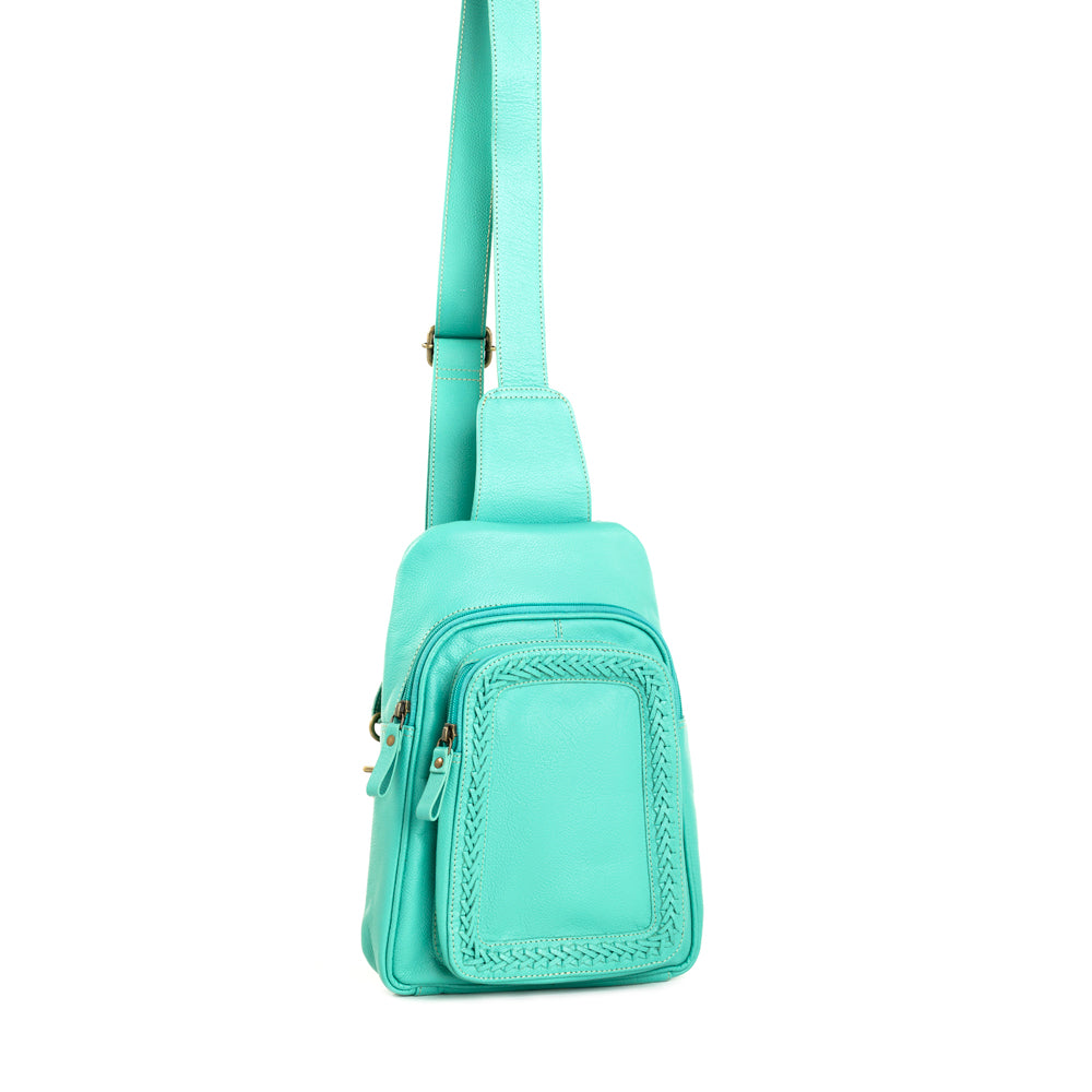 Willow Canyon Sling Bag In Turquoise - Myra USA