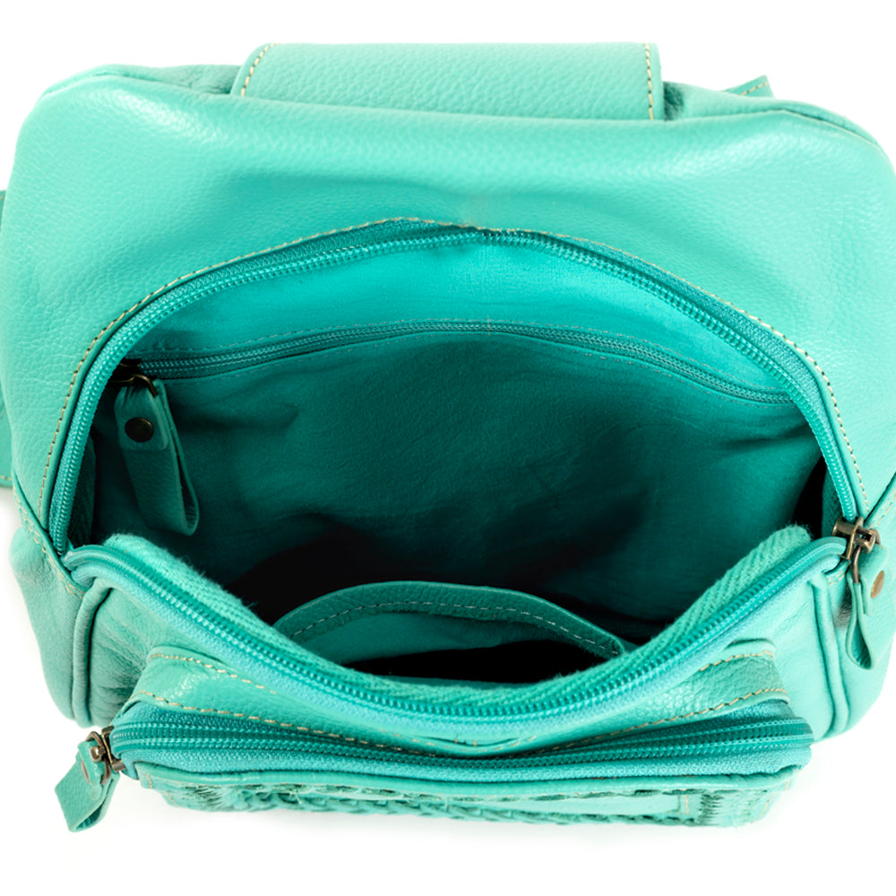 Willow Canyon Sling Bag In Turquoise - Myra USA