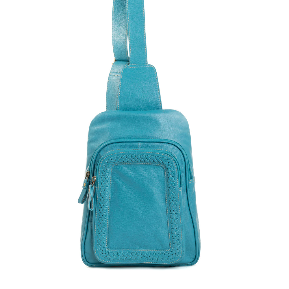 Willow Canyon Sling Bag In River Blue - Myra USA