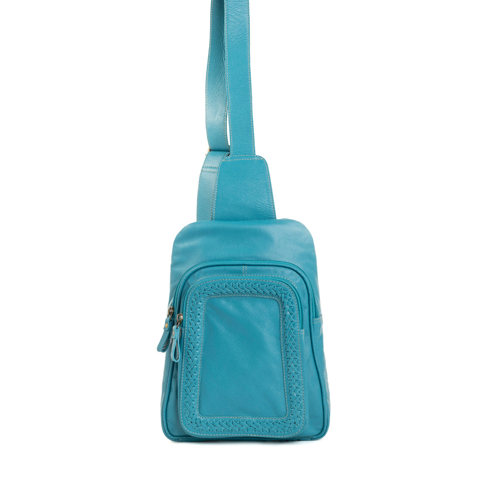 Willow Canyon Sling Bag In River Blue - Myra USA