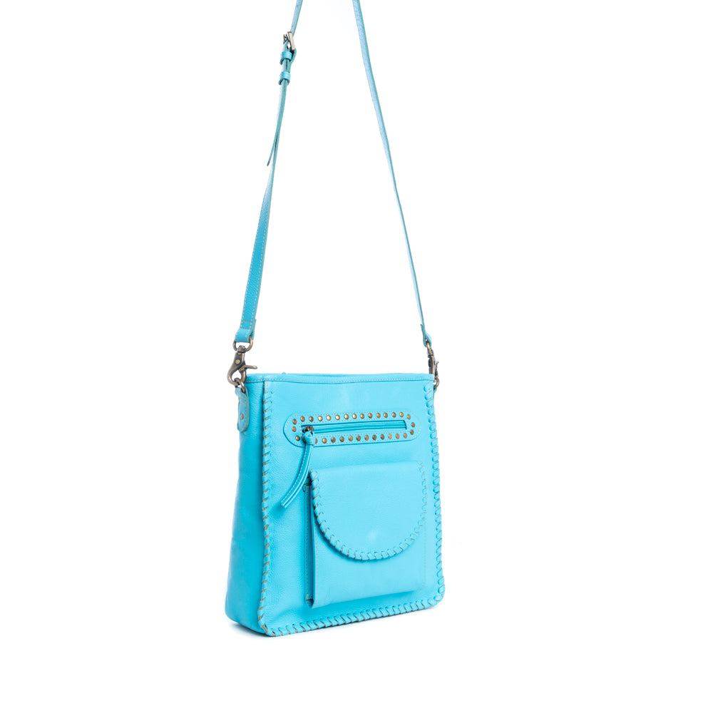 Ninnekah Leather Bag In Sky Blue - Myra USA