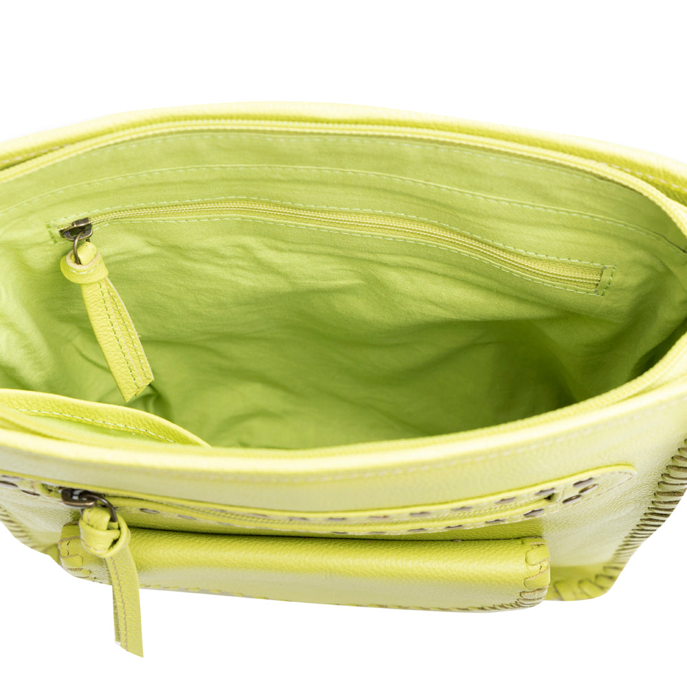 Ninnekah Leather In Willow Lime - Myra USA