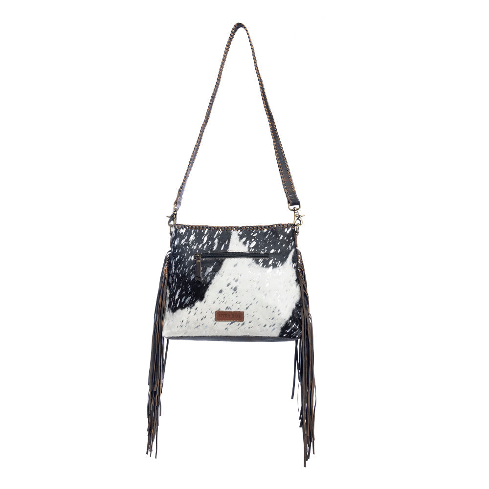 Valley Brook Hand-Tooled Bag In Coal - Myra USA