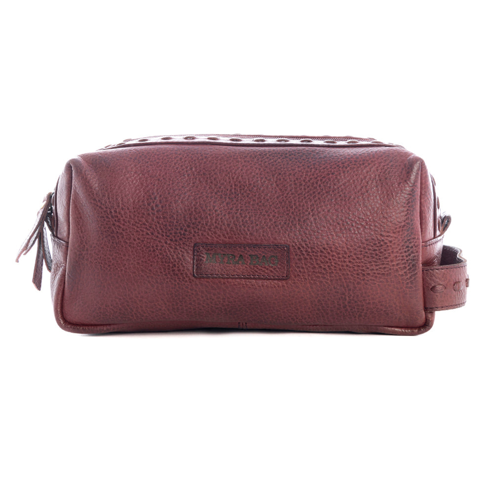 Roff Trail Toiletries Bag In Red Russet - Myra USA
