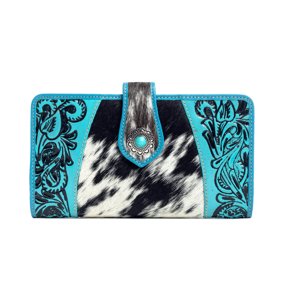 Las Mijitas Wallet in Turquoise - Myra USA