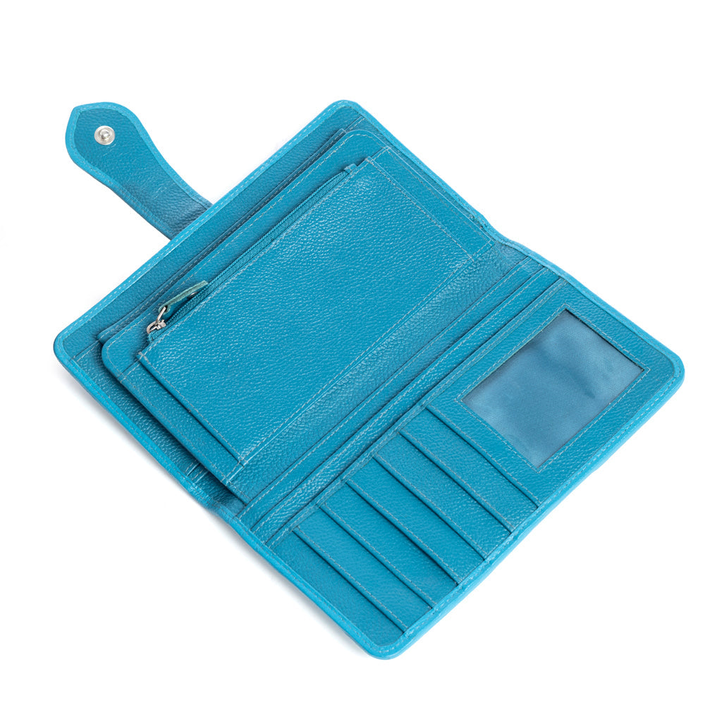 Las Mijitas Wallet in Turquoise - Myra USA