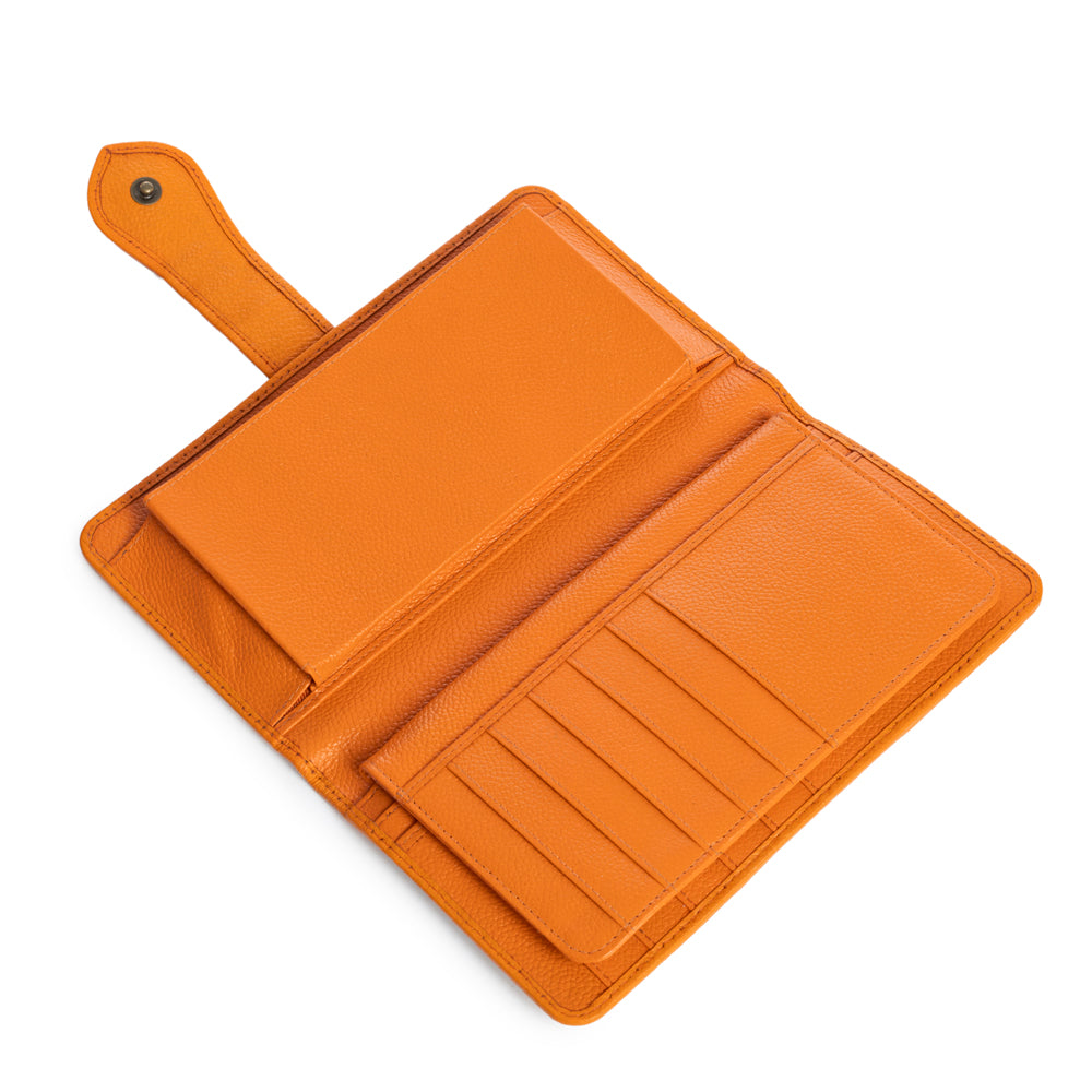 Las Mijitas Wallet in Blaze Orange - Myra USA