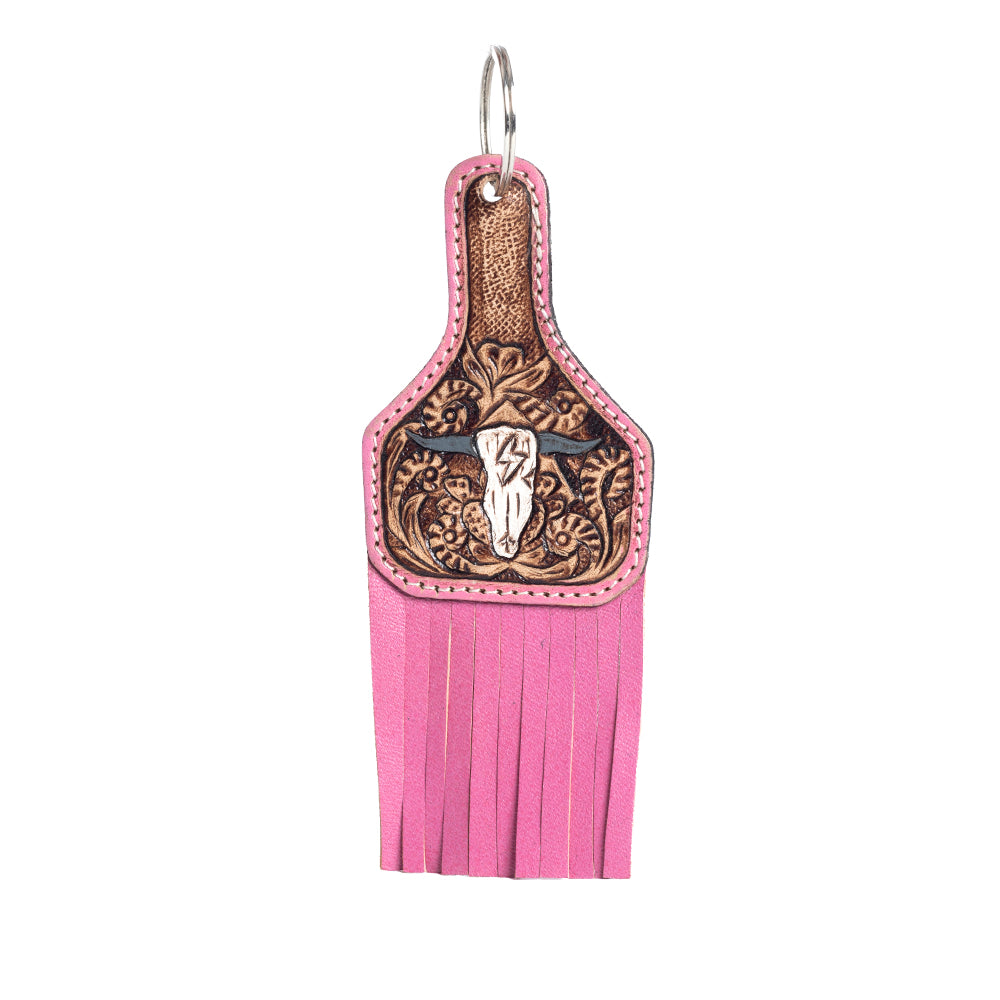 Steer Crossing Key Fob in Rose - Myra USA
