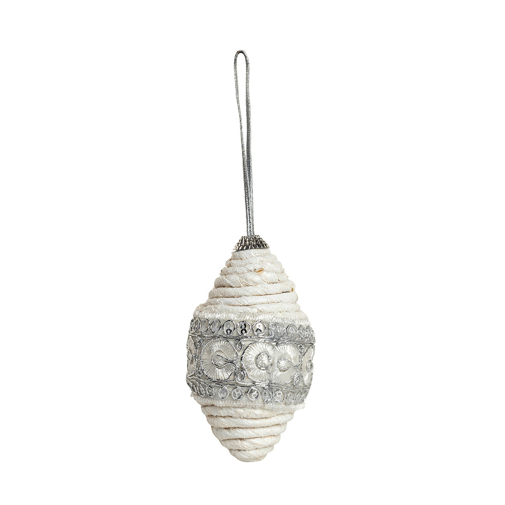 Woven Holiday Dream Pine Cone Ornament - Myra USA