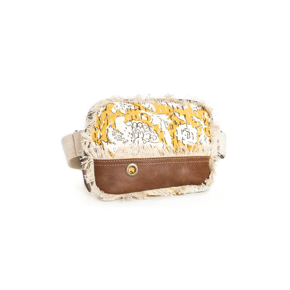 Golden Prairie Leaf Fanny Pack Bag - Myra USA